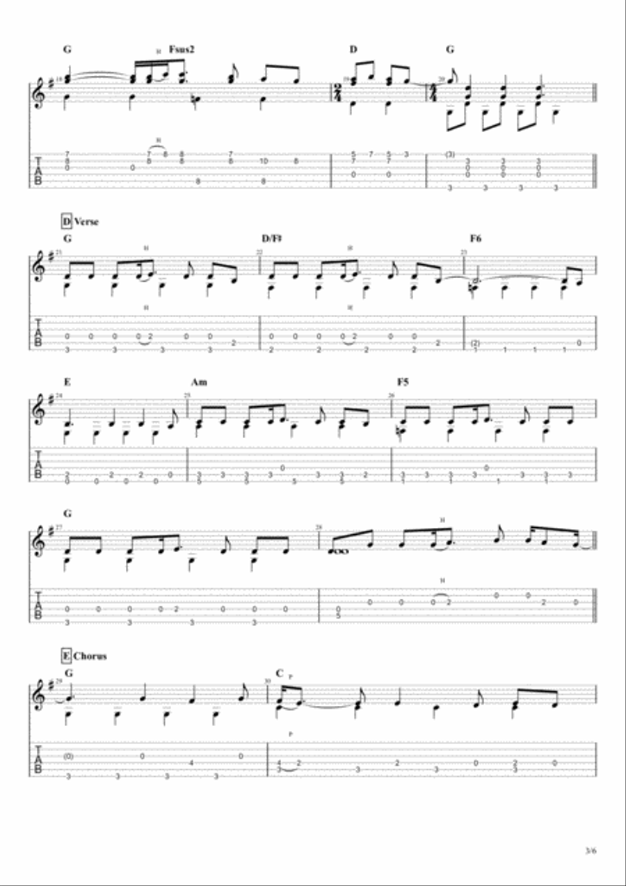 Homeward Bound Electric Guitar scores gallery preview page 4
