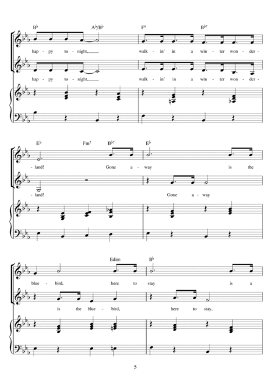 Winter Wonderland (arr. Rick Hein) 2-Part scores gallery preview page 5