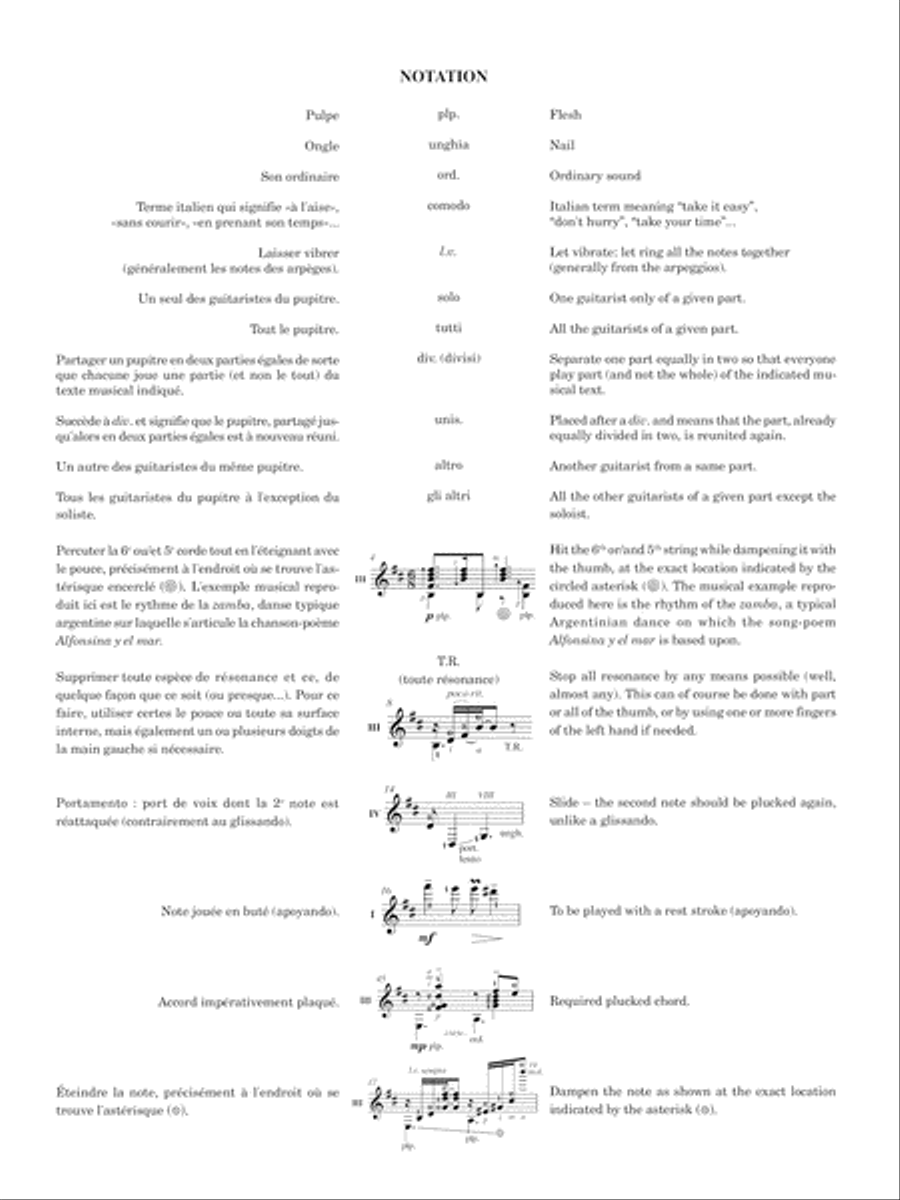 Alfonsina y el mar Alfonsina y el mar Guitar Ensemble scores gallery preview page 3