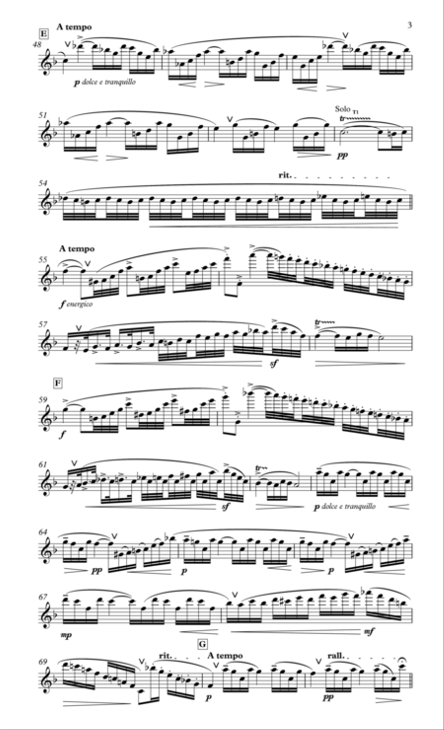 Demersseman The Italian Concert for flute & piano Flute Solo scores gallery preview page 4