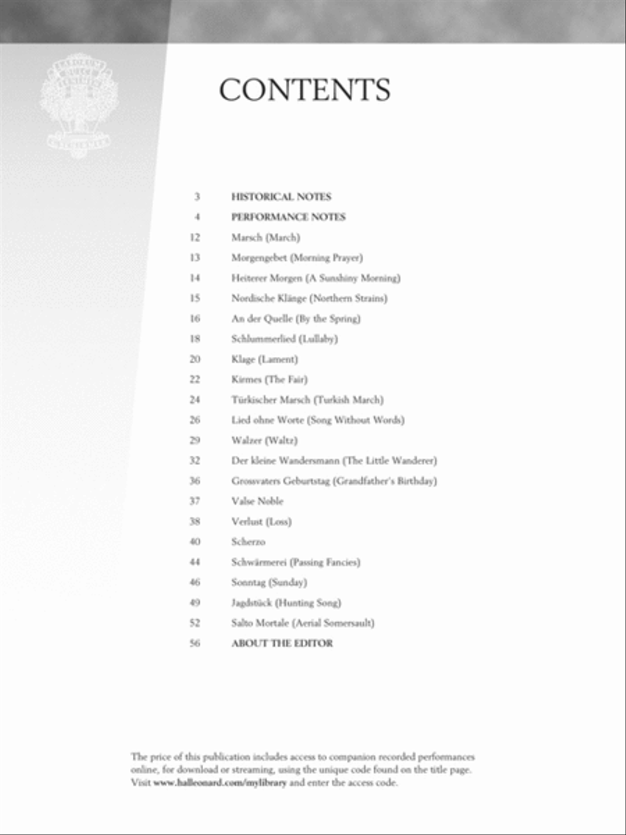 Gurlitt – Albumleaves for the Young, Opus 101 Piano Solo scores gallery preview page 2