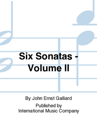 Book cover for Six Sonatas: Volume II