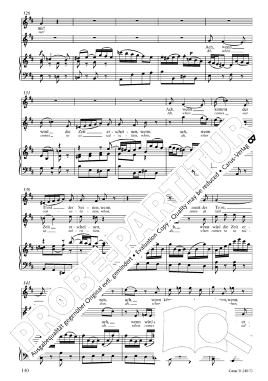 Christmas Oratorio (Weihnachtsoratorium, Teile IV-VI) 4-Part scores gallery preview page 61