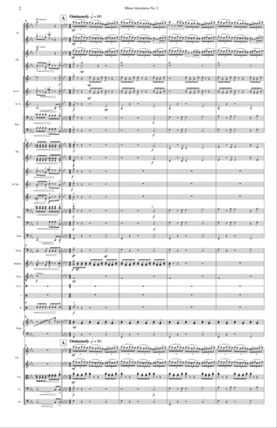 Minor Alterations No. 2 Full Orchestra scores gallery preview page 8