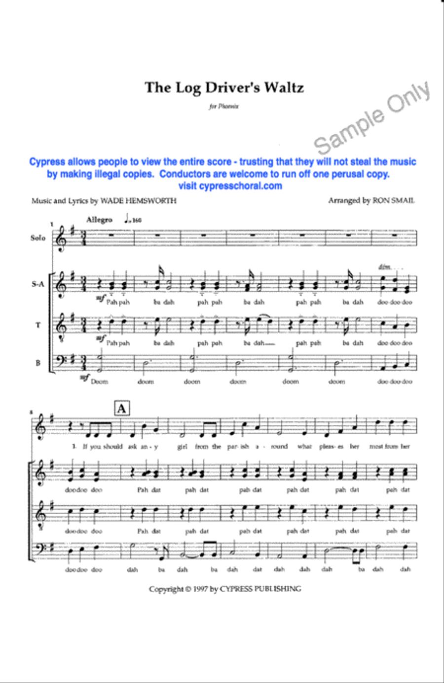 Log Drivers Waltz 4-Part scores gallery preview page 2