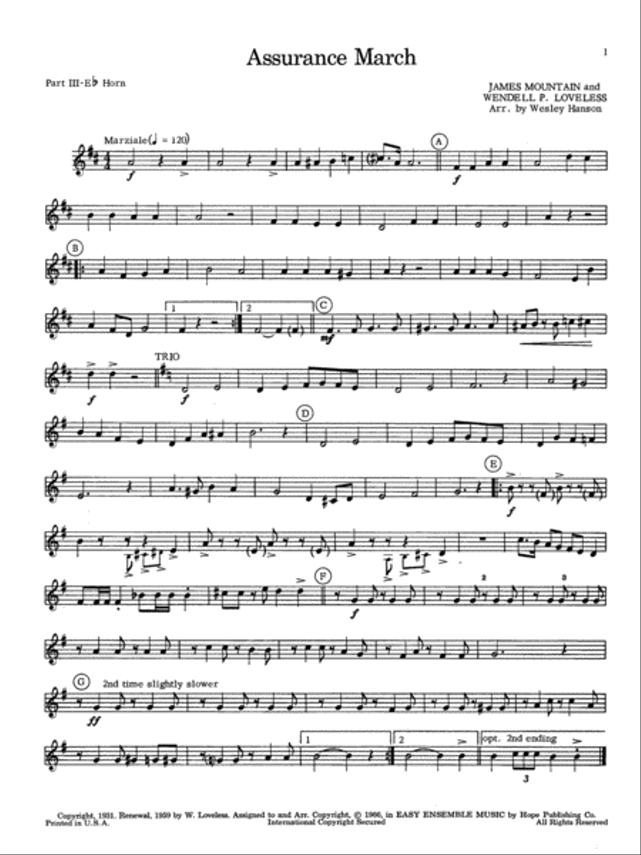 Easy Ensemble Music Horn scores gallery preview page 2