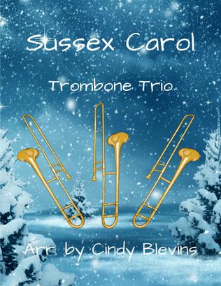 Sussex Carol, for Trombone Trio