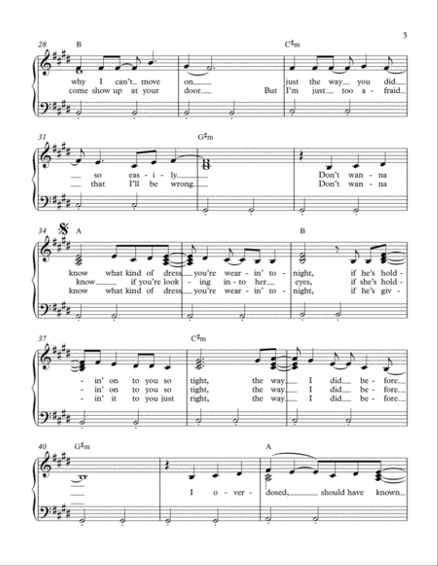 We Don't Talk Anymore Voice scores gallery preview page 3