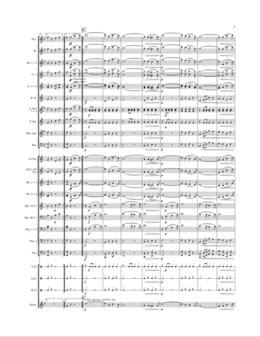 Green Groves March (for Band) Concert Band scores gallery preview page 5