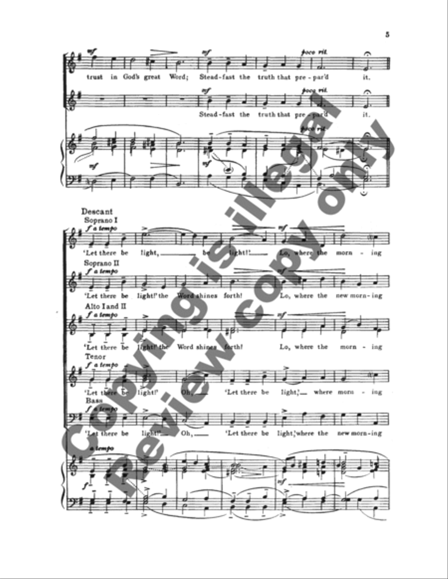 Long Hast Thou Stood, O Church of God Divisi scores gallery preview page 9