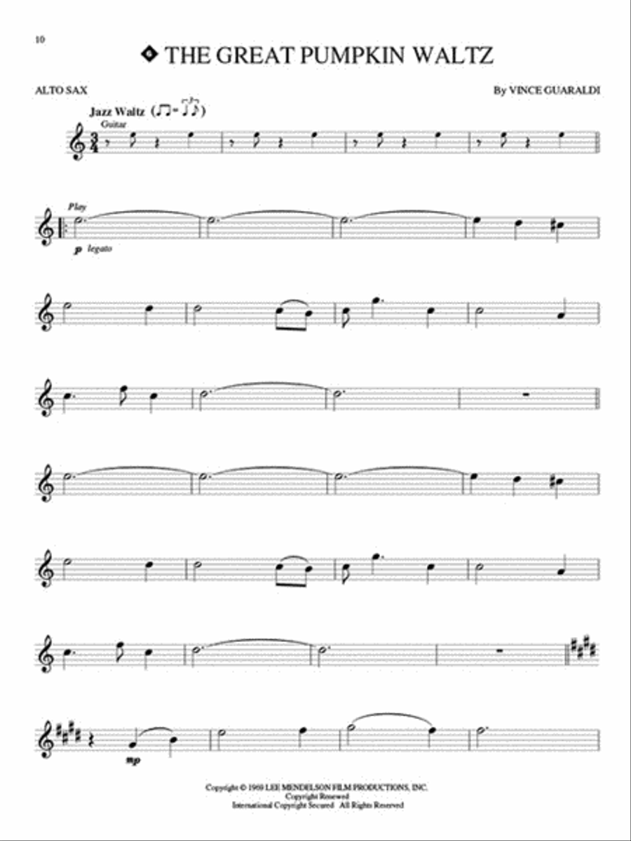 Peanuts™ Alto Saxophone scores gallery preview page 3