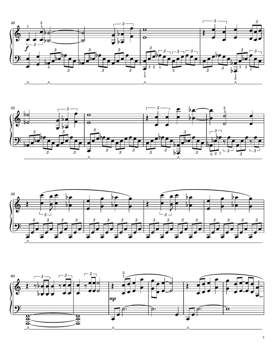 Fiction Piano Solo scores gallery preview page 3