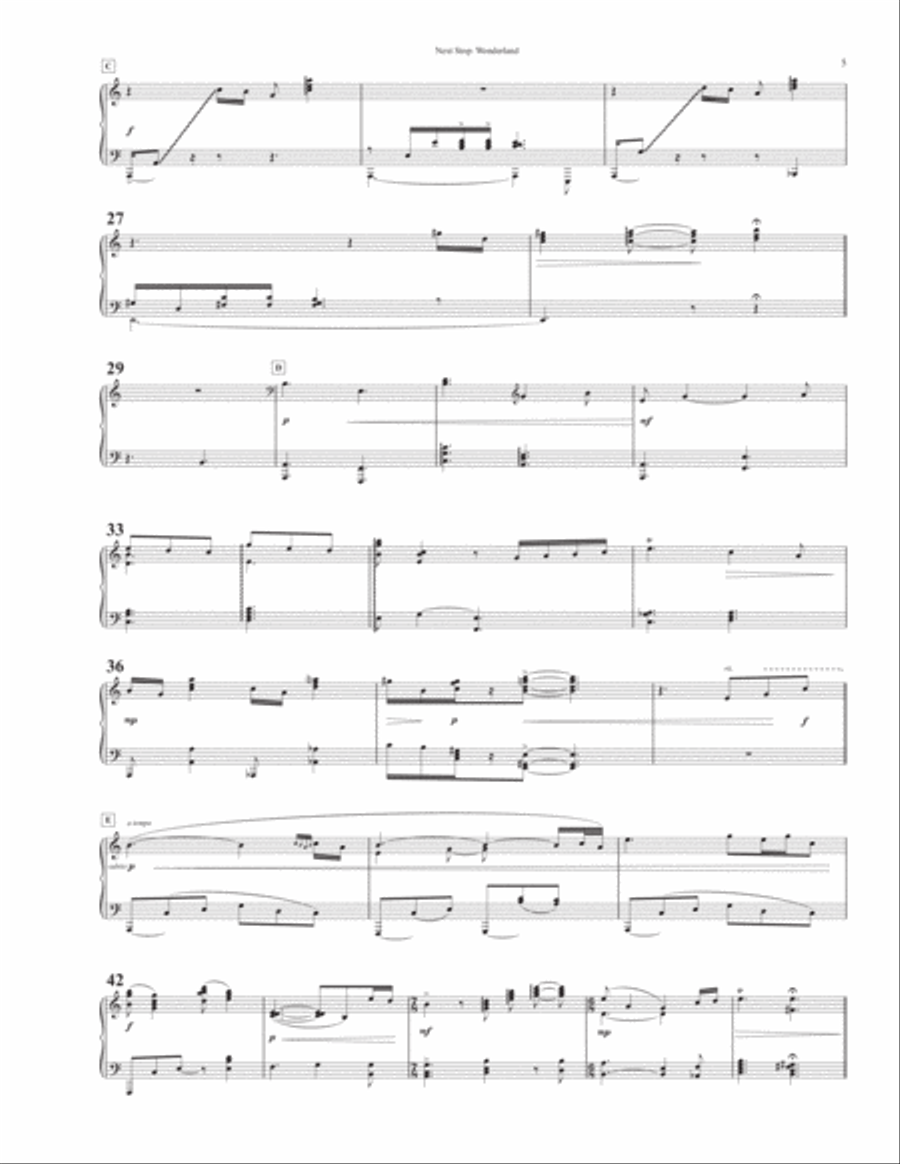 Last Stop: Wonderland Piano Solo scores gallery preview page 5