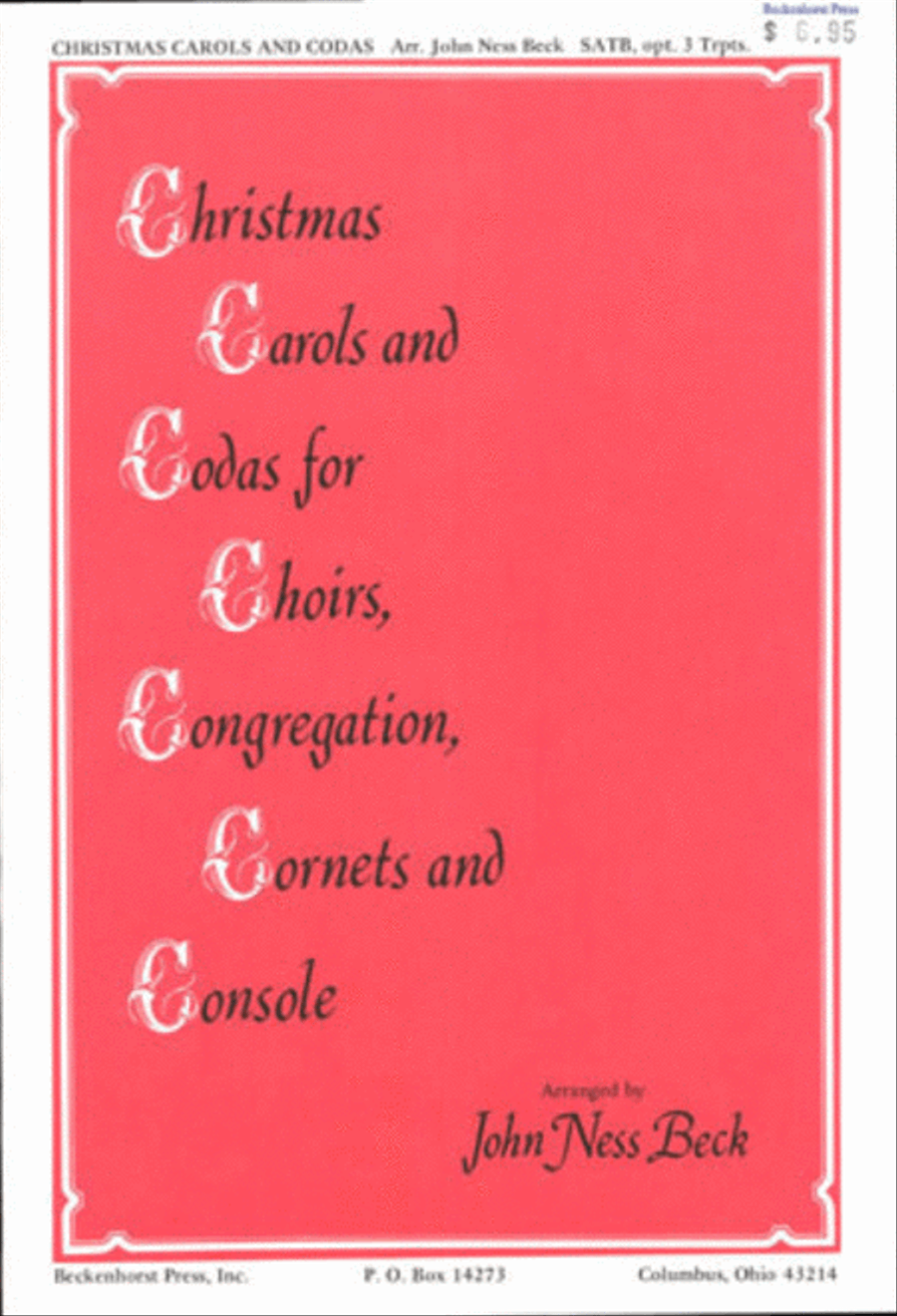 Small Choir Collection - Christmas Carols and Codas 4-Part scores gallery preview page 1