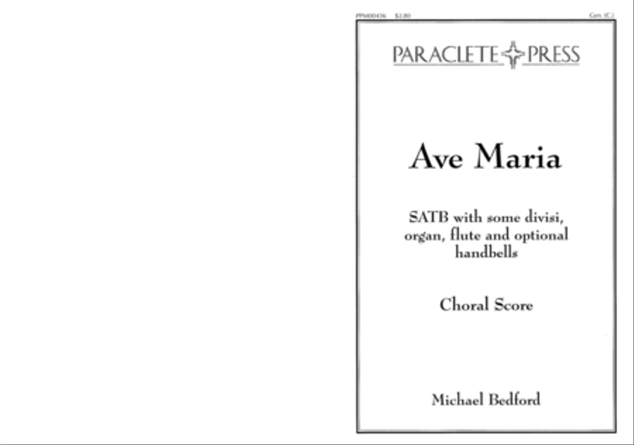 Ave Maria 4-Part scores gallery preview page 2