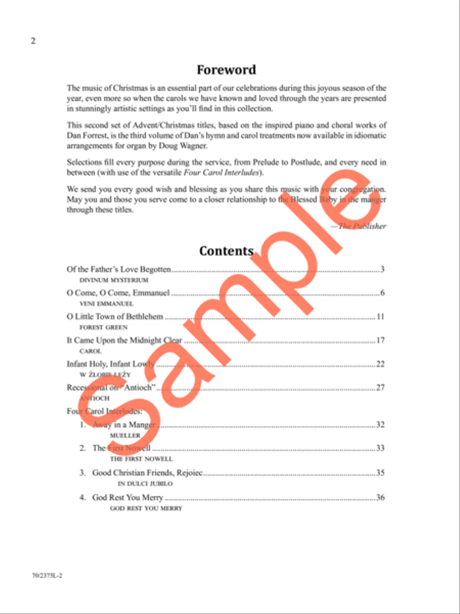 Music for a Joyous Christmas, Vol. 2 Organ Solo scores gallery preview page 3