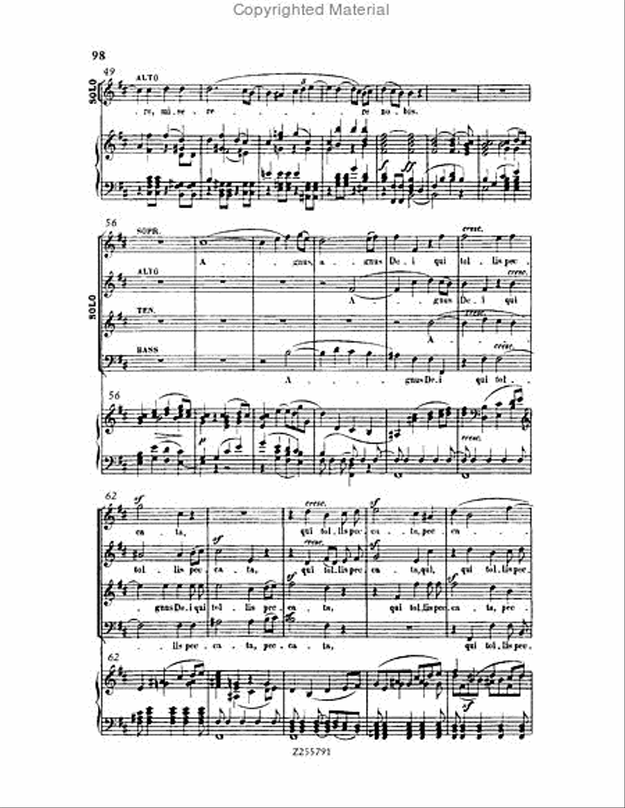 Missa Solemnis, Op.123 Choir scores gallery preview page 98