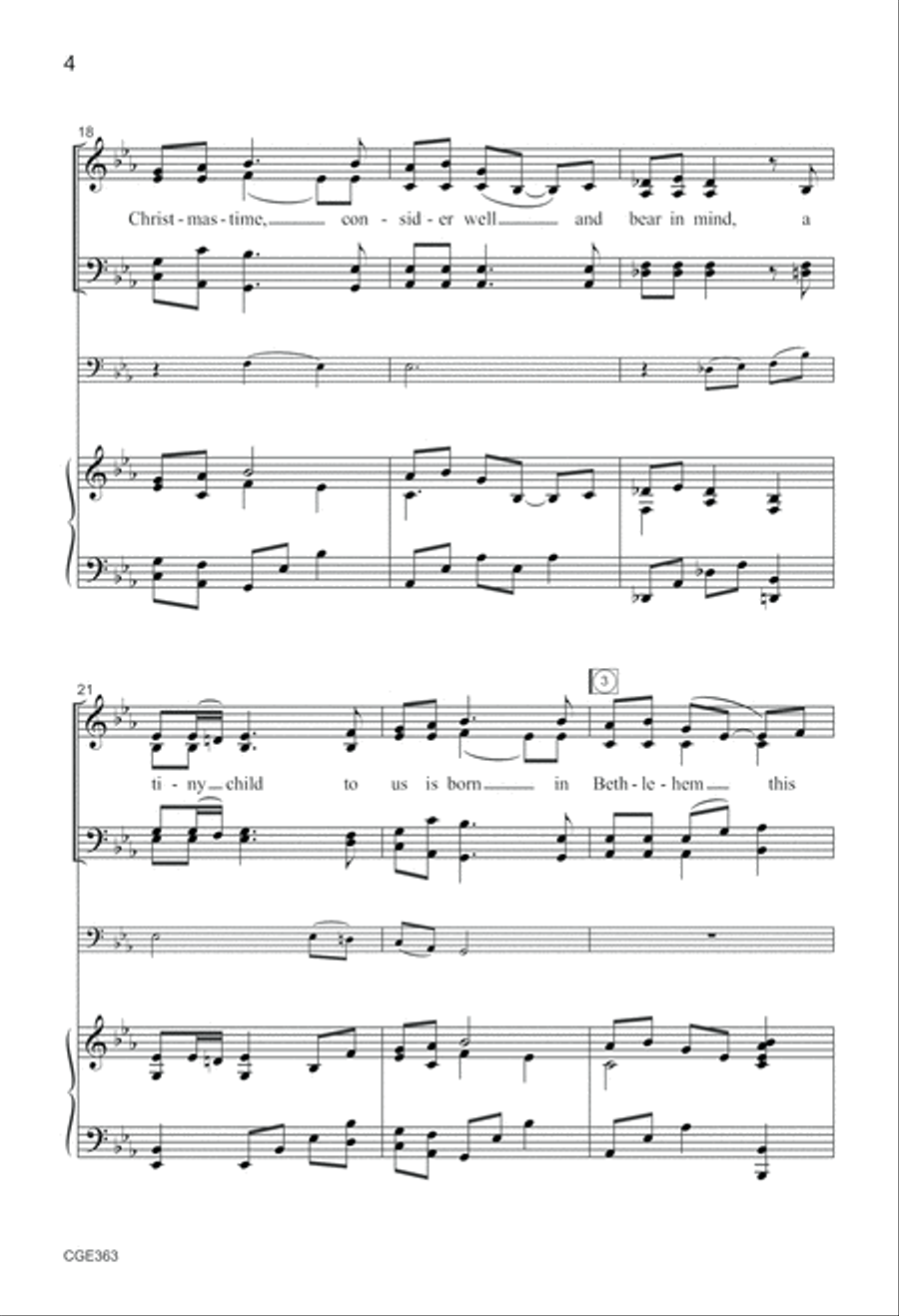 The Wexford Carol - SATB 4-Part scores gallery preview page 4