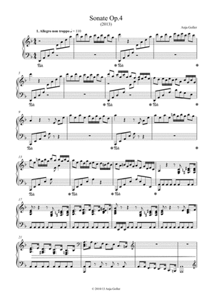Anja Goller: Piano Sonata d minor / Klaviersonate d-moll Op.4
