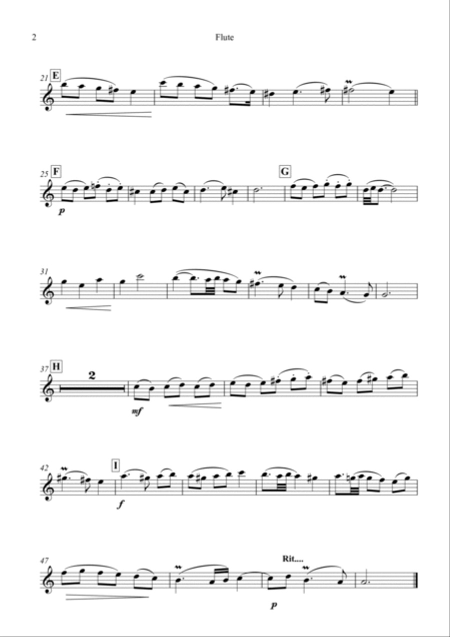 Air in A minor Woodwind Ensemble scores gallery preview page 6
