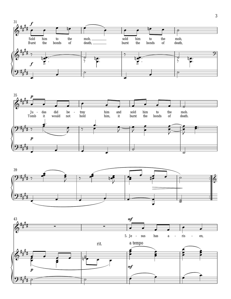 Jesus Born In Beth'ny Jesus Born In Beth'ny High Voice scores gallery preview page 3