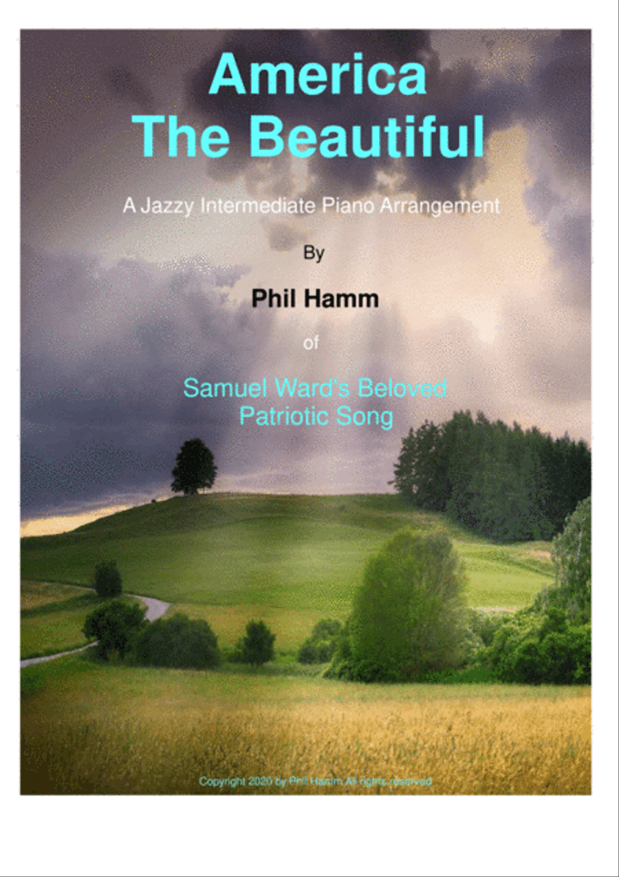 America the Beautiful-Jazzy Easy Piano scores gallery preview page 1