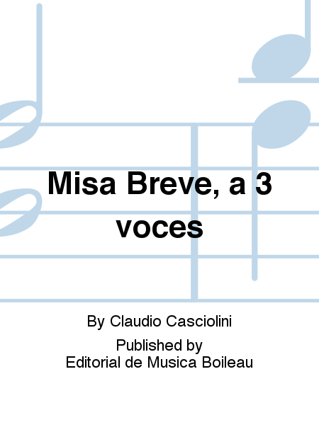 Misa Breve, a 3 voces