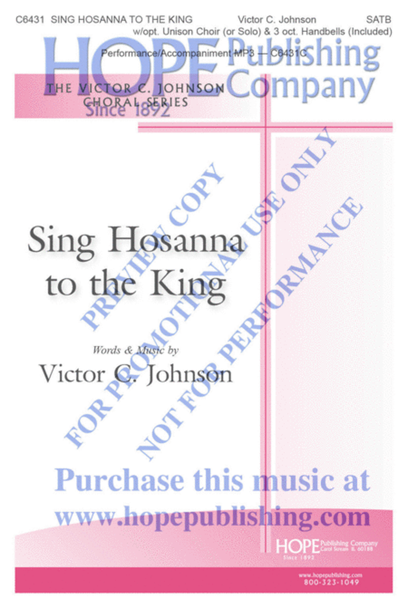 Sing Hosanna to the King image number null
