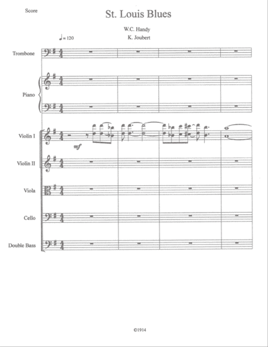 St. Louis Blues St. Louis Blues String Orchestra scores gallery preview page 2