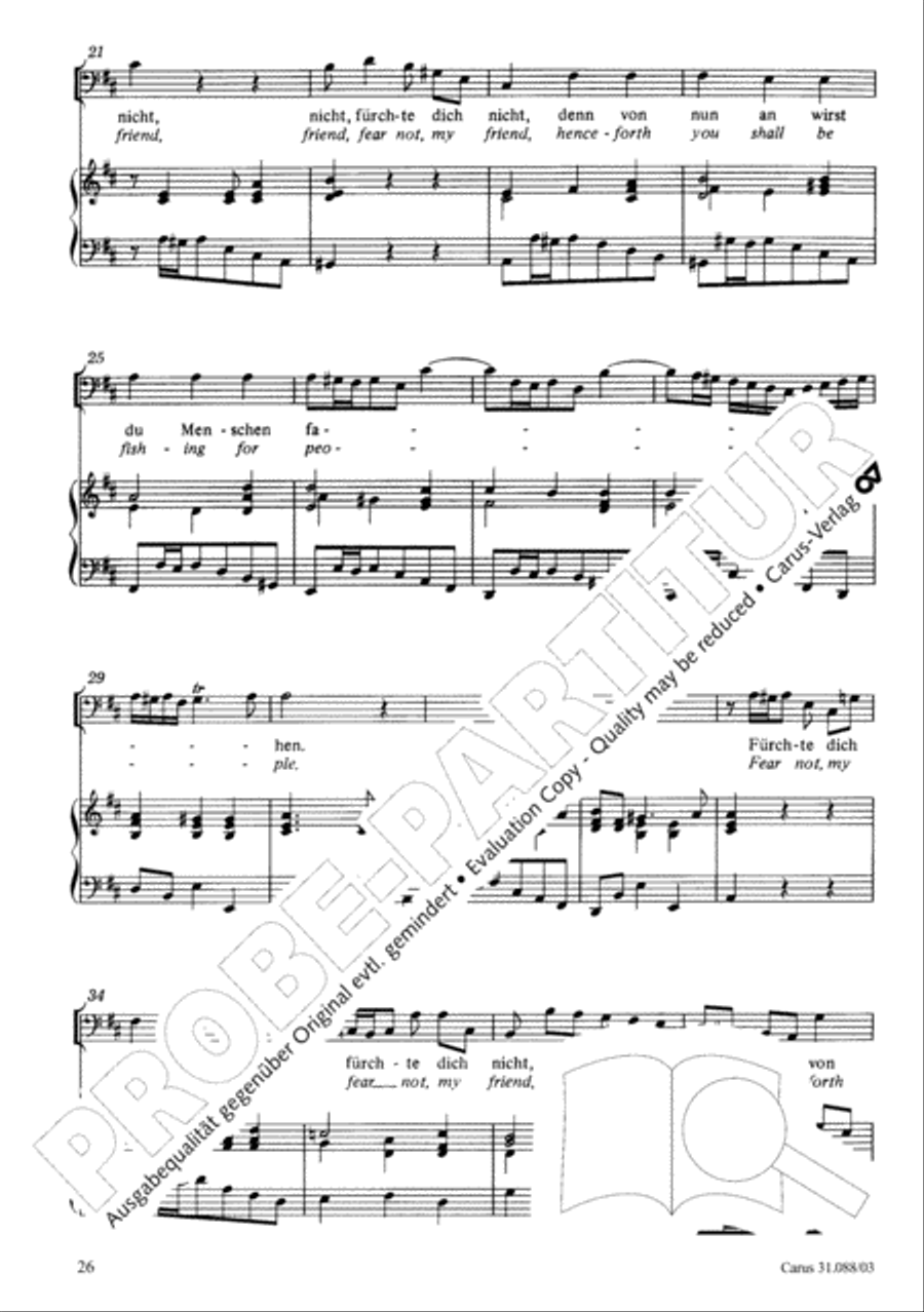 See now, as fishermen I will send you (Siehe, ich will viel Fischer aussenden) 4-Part scores gallery preview page 27