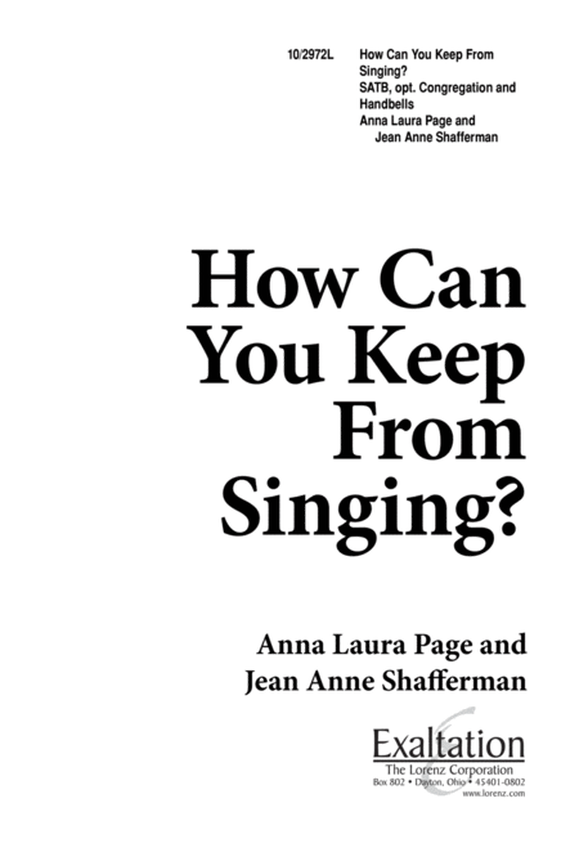 How Can You Keep from Singing? image number null