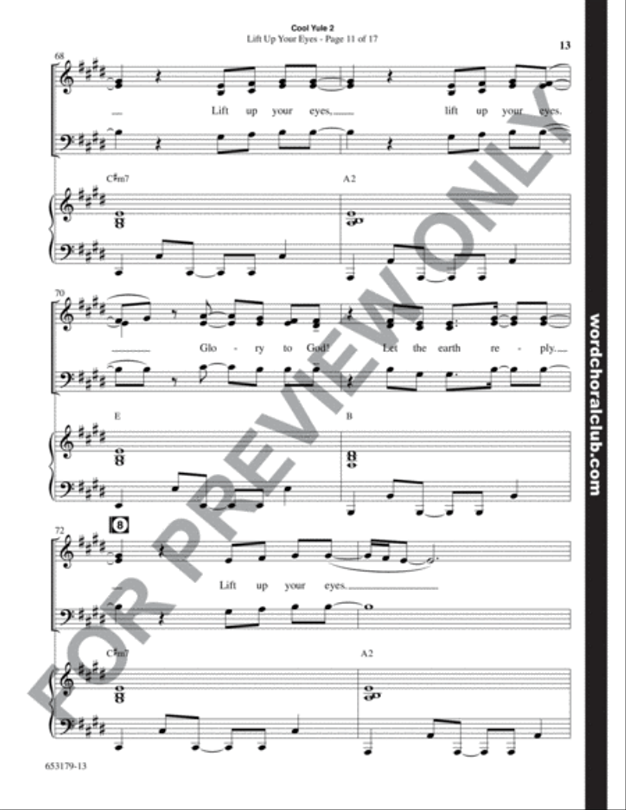 Cool Yule 2 - Choral Book 3-Part scores gallery preview page 14
