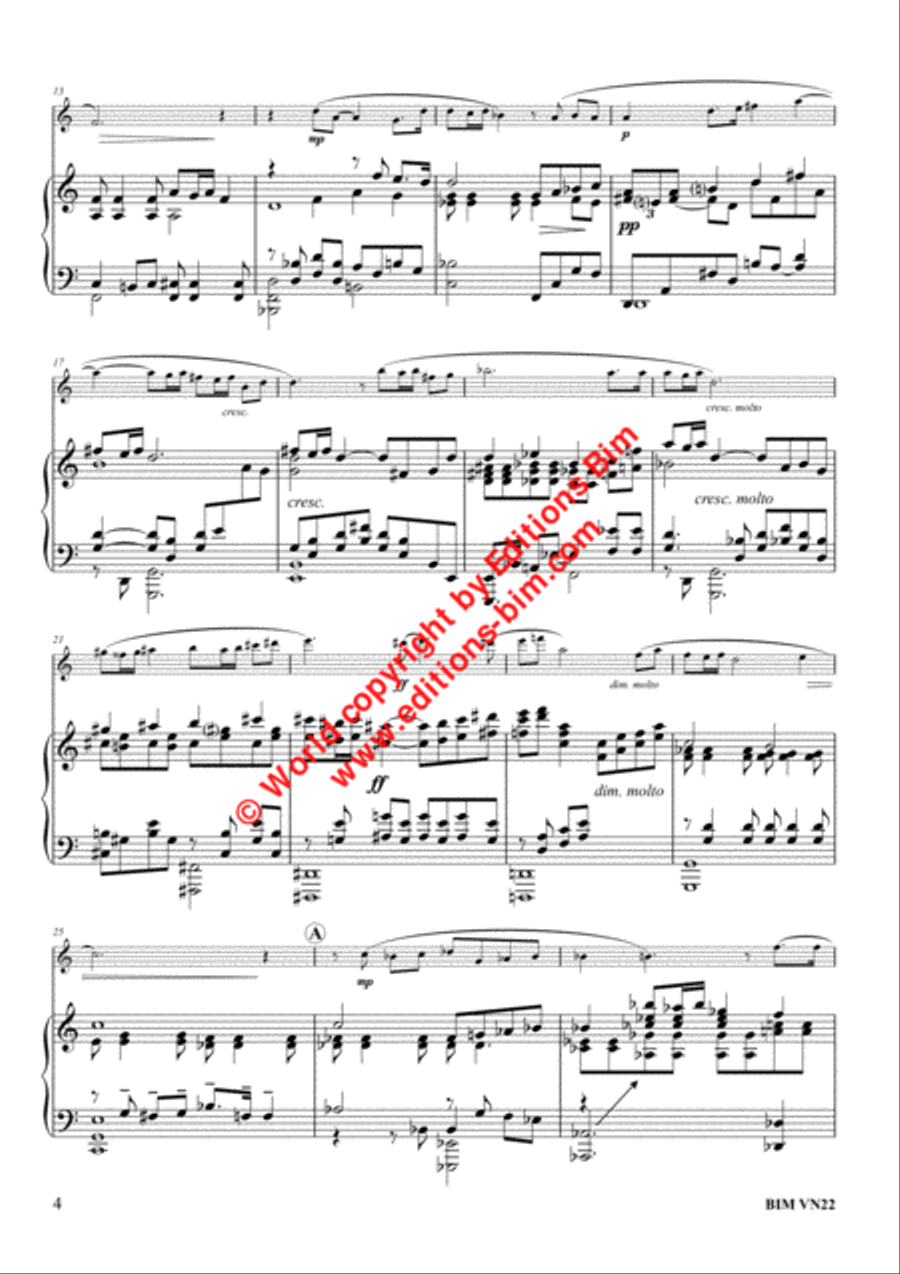 Elegy Violin Solo scores gallery preview page 3