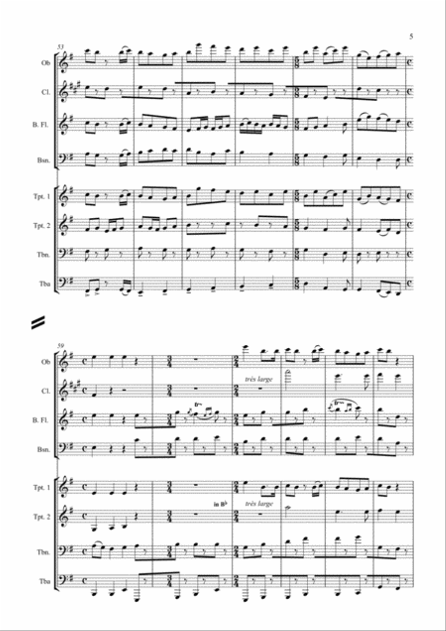 Wind Octet (2003) Large Ensemble scores gallery preview page 5