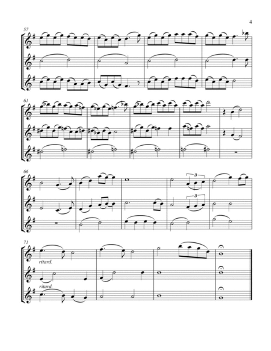 Somewhere Out There Clarinet Trio scores gallery preview page 5