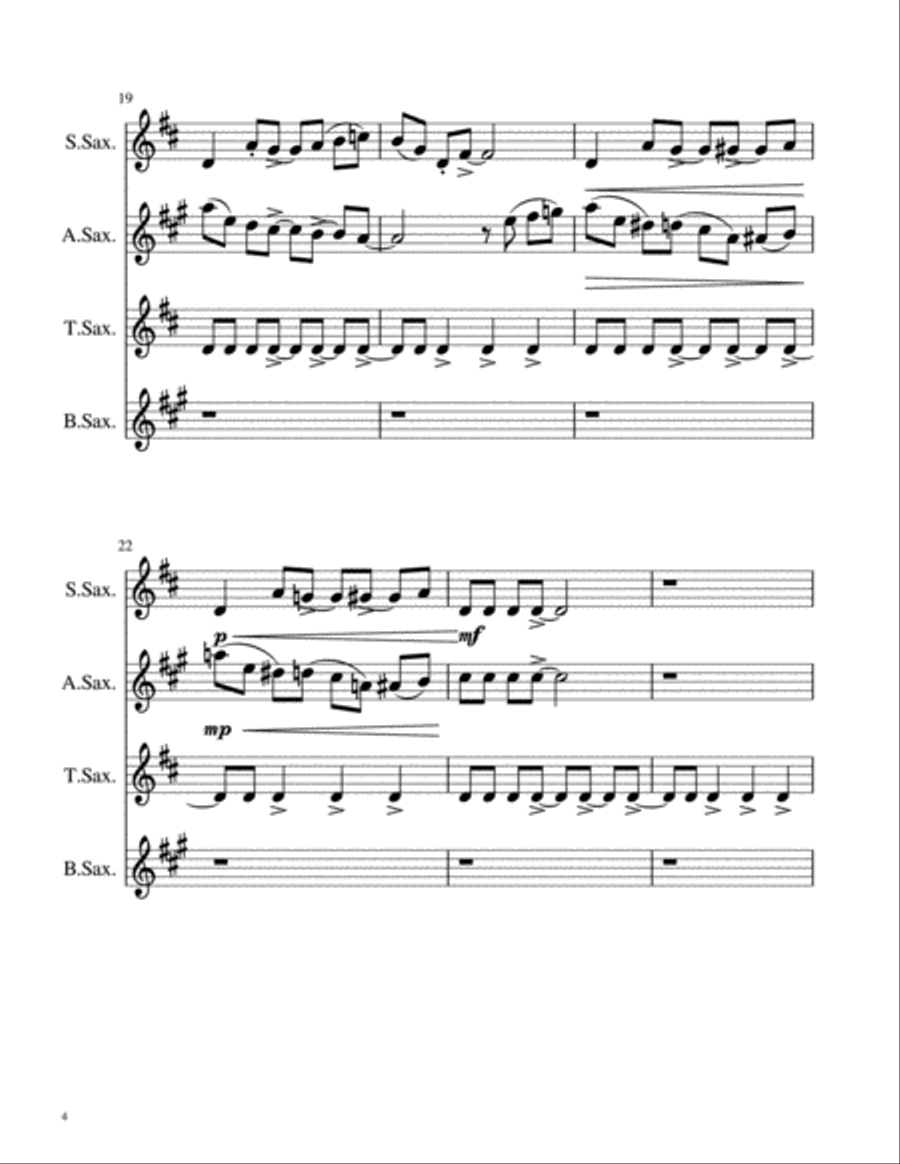 Oranges Can't Dance (and Other Absurdities) Woodwind Quintet scores gallery preview page 4