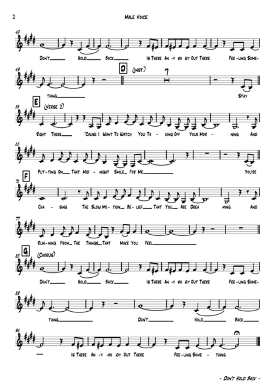 Don't Hold Back Jazz Ensemble scores gallery preview page 3