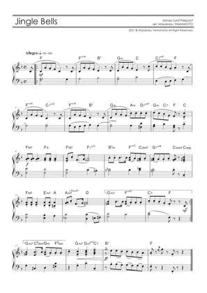 Jingle Bells [Piano solo / beginner]