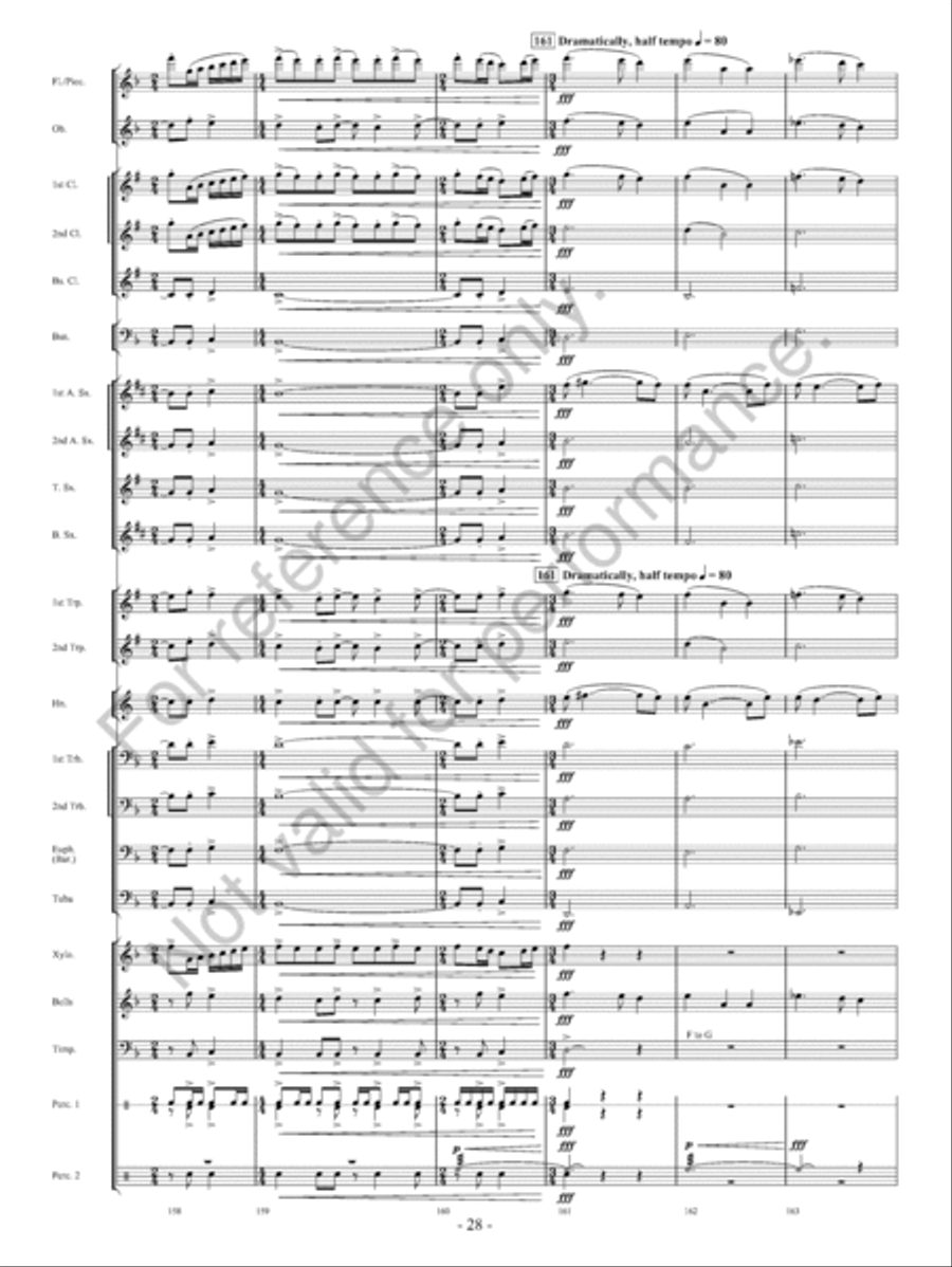 On The Banks… Concert Band scores gallery preview page 29