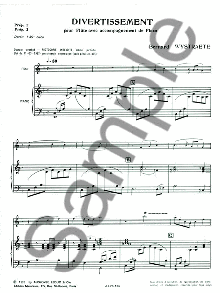 Divertissement (flute & Piano)