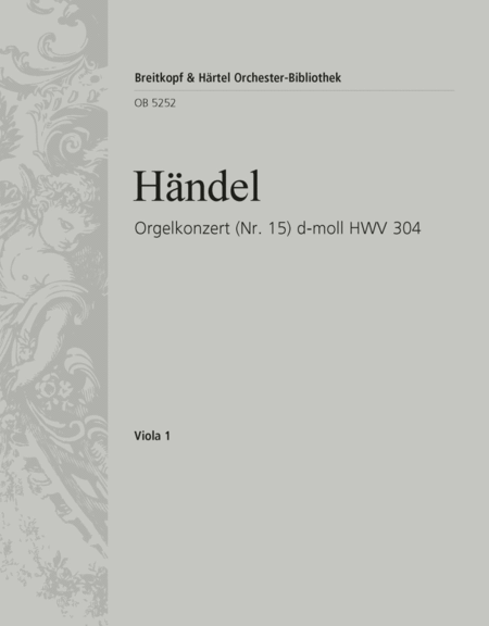 Orgelkonzert d-moll (Nr. 15)HWV304
