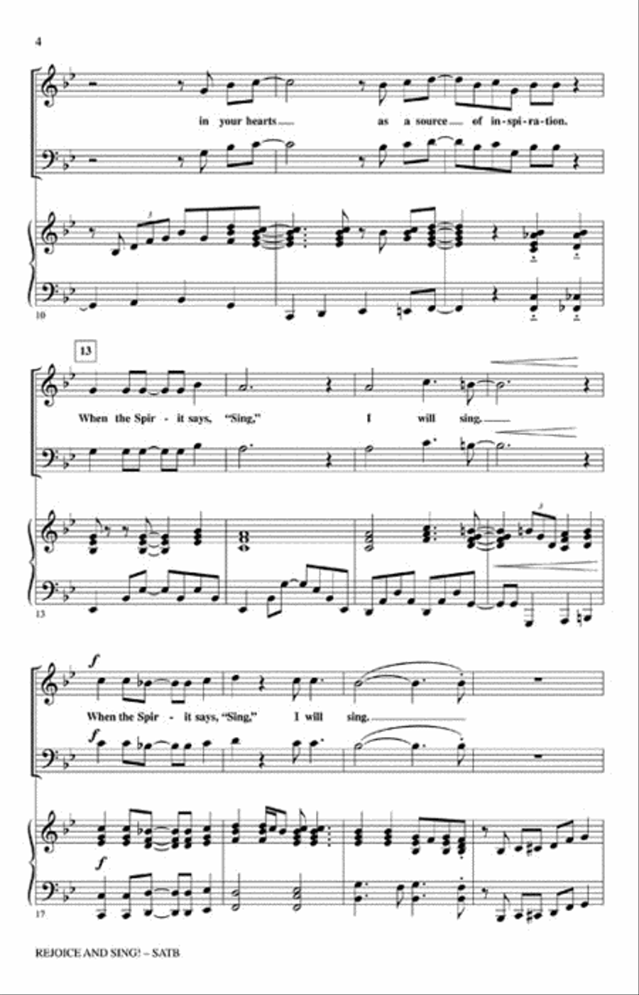 Rejoice and Sing! Rejoice and Sing! 4-Part scores gallery preview page 3