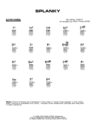 Splanky: Guitar Chords