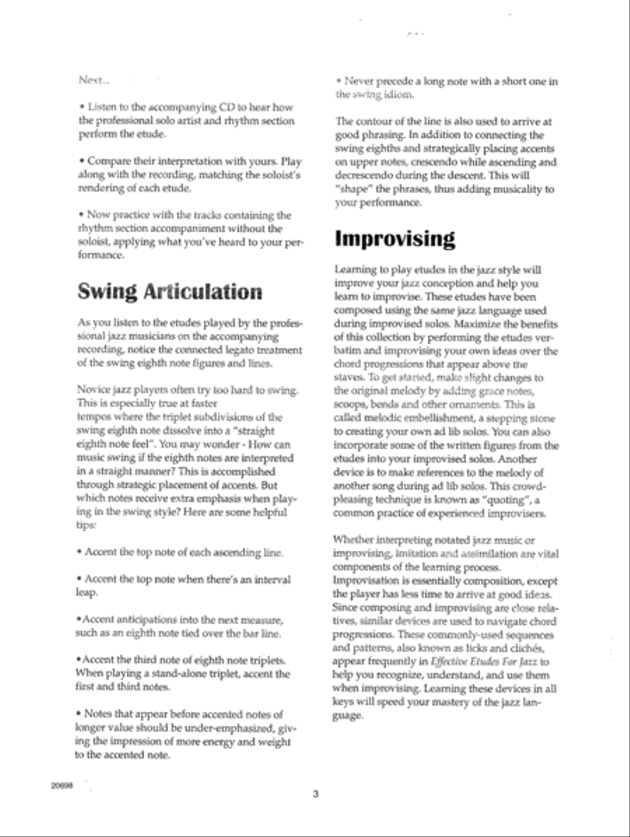 Effective Etudes For Jazz - Guitar - Book with MP3 Downloads Jazz Ensemble scores gallery preview page 4