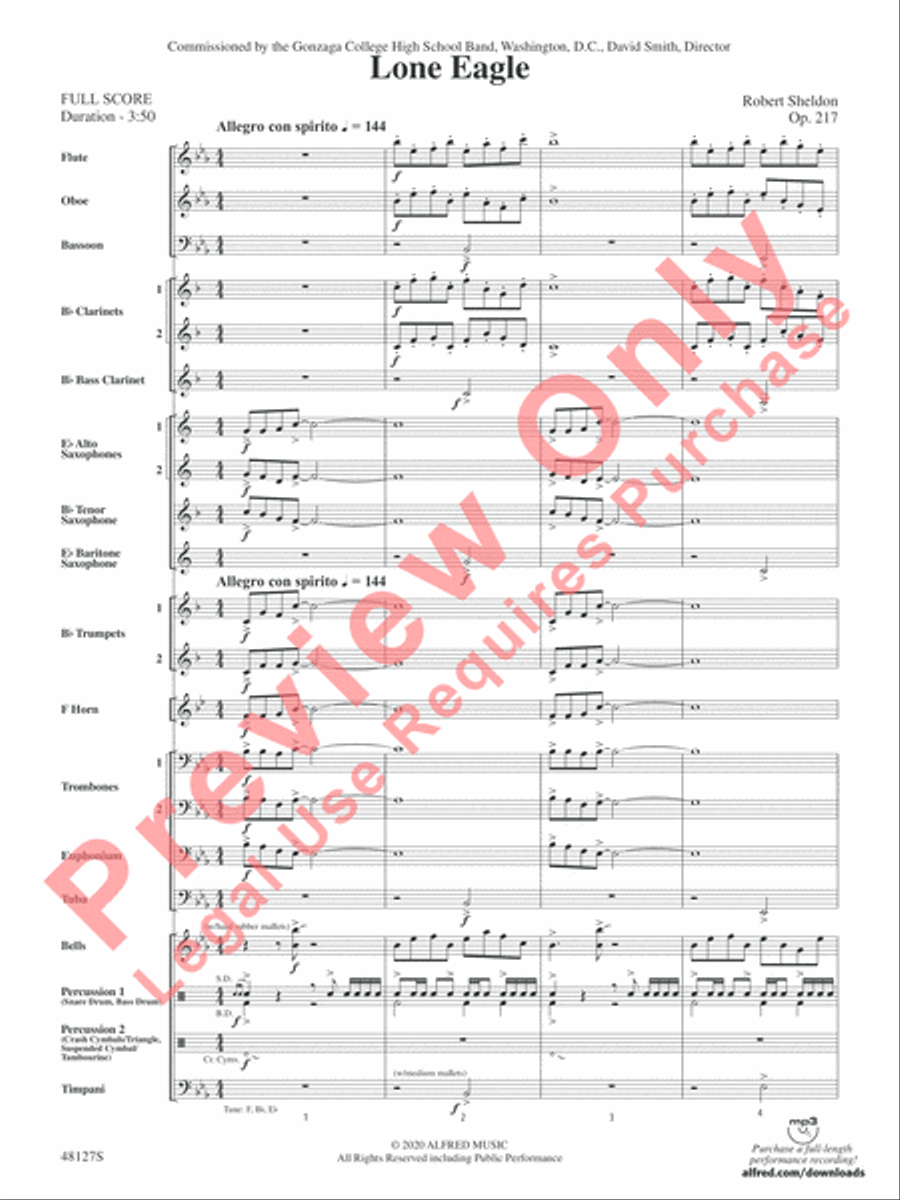 Lone Eagle Lone Eagle Concert Band scores gallery preview page 4