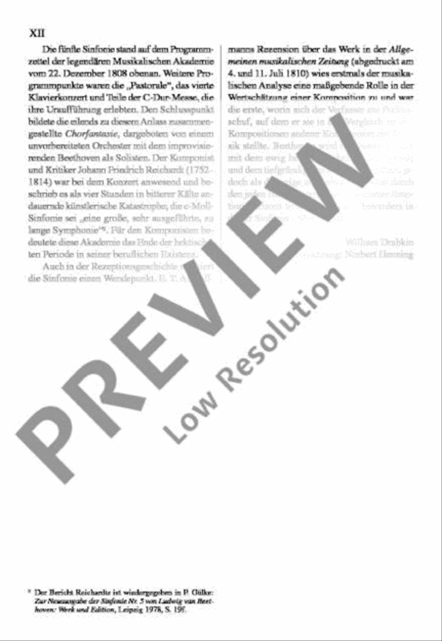 Symphony No. 5 C minor Orchestra scores gallery preview page 13