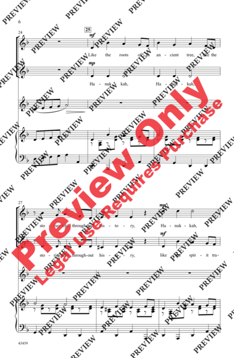 Feel the Joy of Hanukkah 2-Part scores gallery preview page 6