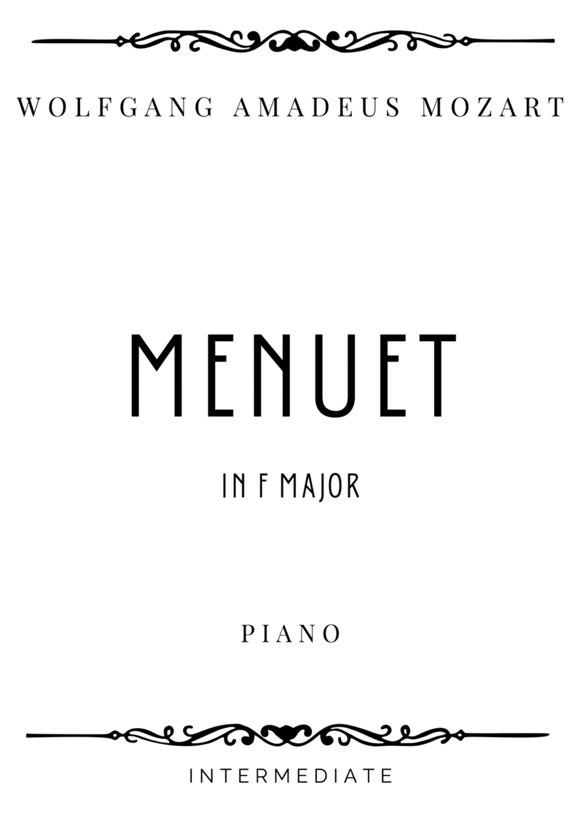 Mozart - Menuet in F Major K 5 - Intermediate image number null