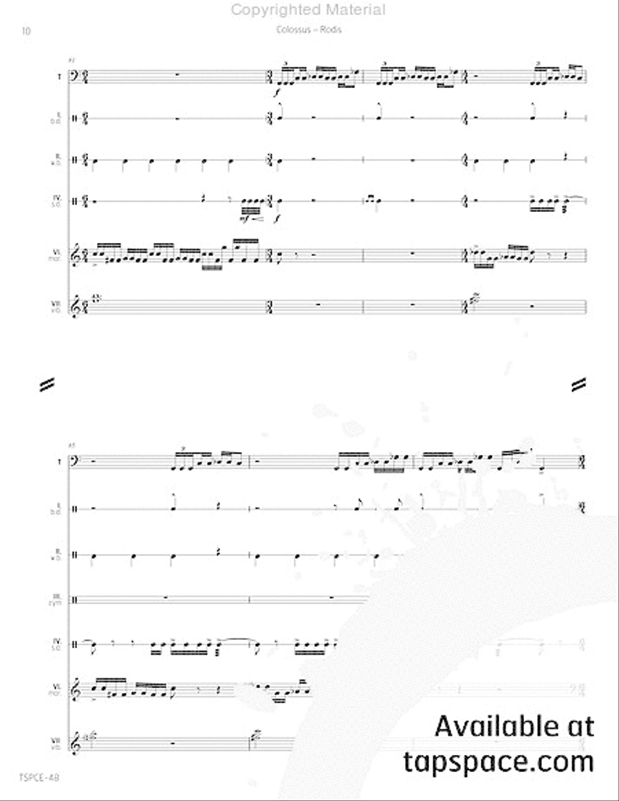 Colossus Percussion Ensemble scores gallery preview page 15