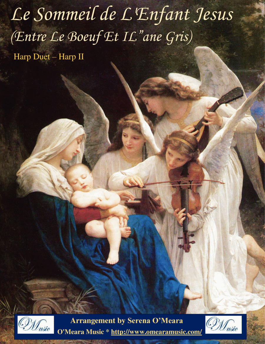 Le Sommeil de L'Enfant Jesus, Harp II by Traditional French Carol Pedal Harp - Digital Sheet Music